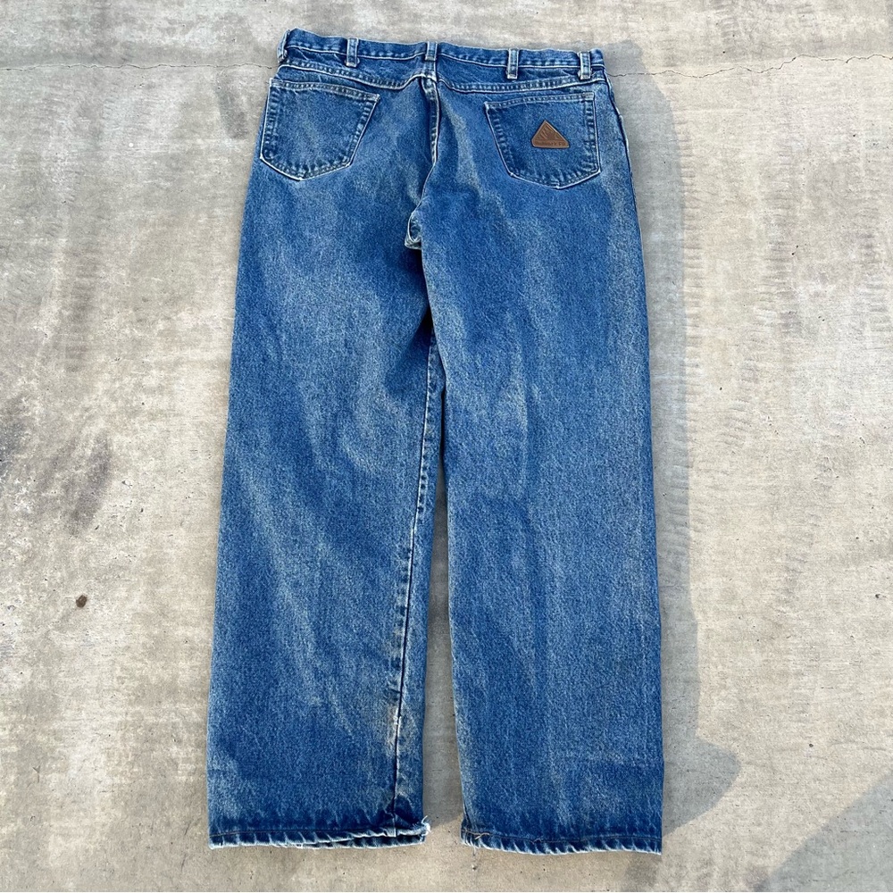 Vintage Bulwark Fire Resistant Baggy Fit Blue Jeans 36x32